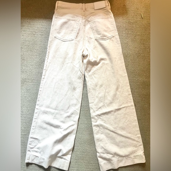 Everlane Wide Leg Jeans in Off-White - Picture 2 of 4